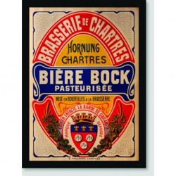Quadro Poster Propaganda Biere Bock Pasteurisee