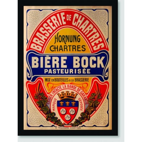 Quadro Poster Propaganda Biere Bock Pasteurisee
