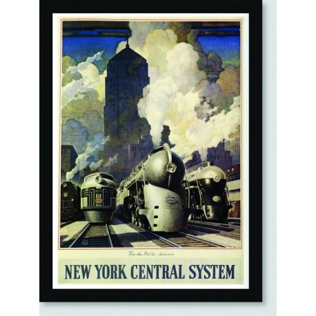 Quadro Poster Propaganda New York Central System