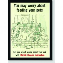 Quadro Poster Propaganda Marfak Chassis Lubrication