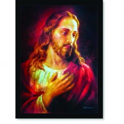 Quadro Poster Catolico Jesus Complâcencia