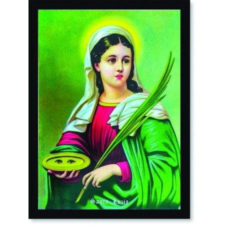 Quadro Poster Catolico Santa Luzia