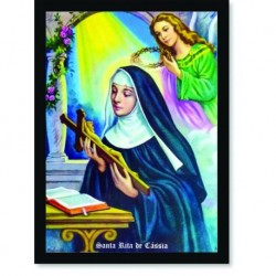 Quadro Poster Catolico Santa Rita de Cassia