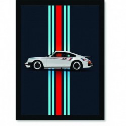 Quadro Poster Porsche 930 Martini