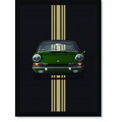 Quadro Poster Porsche 911 Green