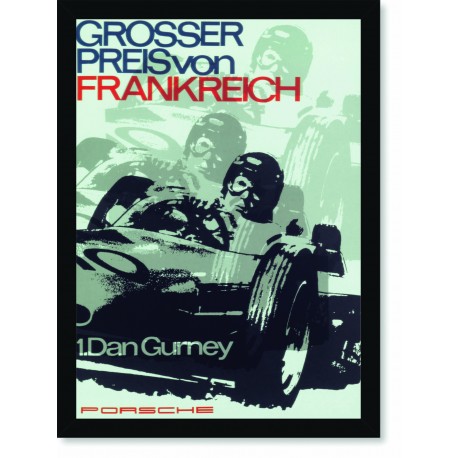 Quadro Poster Porsche Grosser Preisvon Frankreich