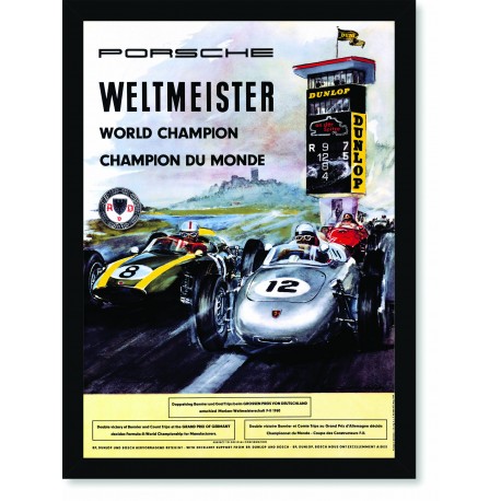 Quadro Poster Porsche Welmeister World Champion