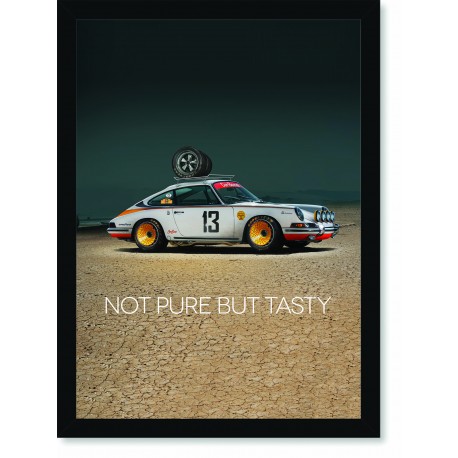 Quadro Poster Porsche Not Pure But Tasty