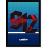 Quadro Poster Porsche 912 Silver Blue