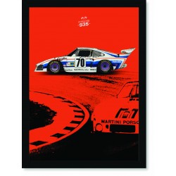 Quadro Poster Porsche 935 70