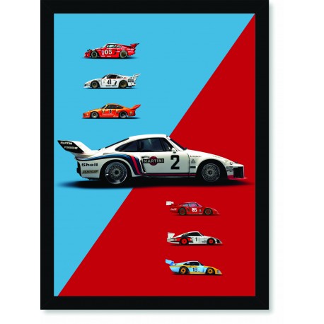 Quadro Poster Porsche 935 Martini 2