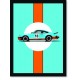 Quadro Poster Porsche 13 Blue