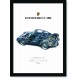 Quadro Poster Porsche 911 1988 Turbo Coupe