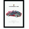 Quadro Poster Porsche 911 1991 964 Carrera 4 Coupe