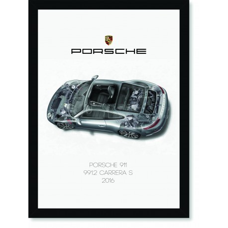 Quadro Poster Porsche 911 2016 991 Carrera S