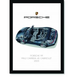 Quadro Poster Porsche 911 2003 996 Carrera 4S Cabriolet
