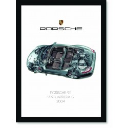 Quadro Poster Porsche 911 2004 997 Carrera S