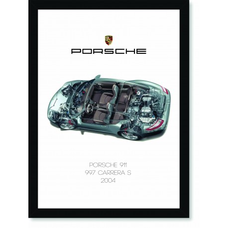 Quadro Poster Porsche 911 2004 997 Carrera S