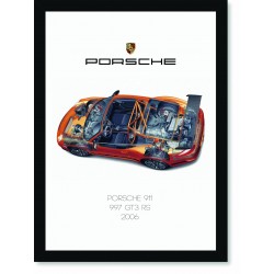 Quadro Poster Porsche 911 2006 997 GT3 RS