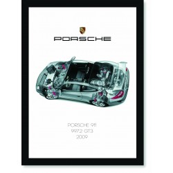Quadro Poster Porsche 911 2009 997 GT3