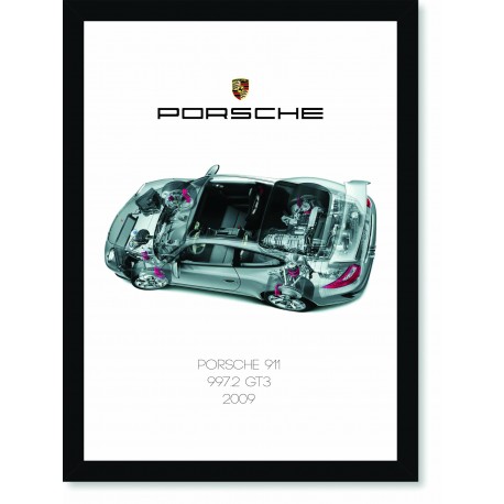 Quadro Poster Porsche 911 2009 997 GT3
