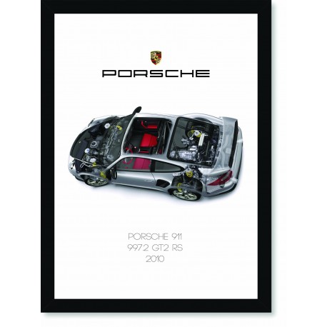 Quadro Poster Porsche 911 2010 997 GT2 RS