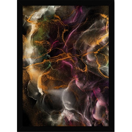 Quadro Poster Art Digital Alcohol Ink 3380
