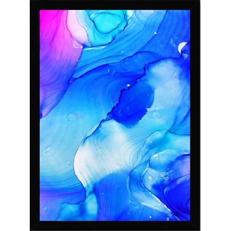 Quadro Poster Art Digital Alcohol Ink 3399