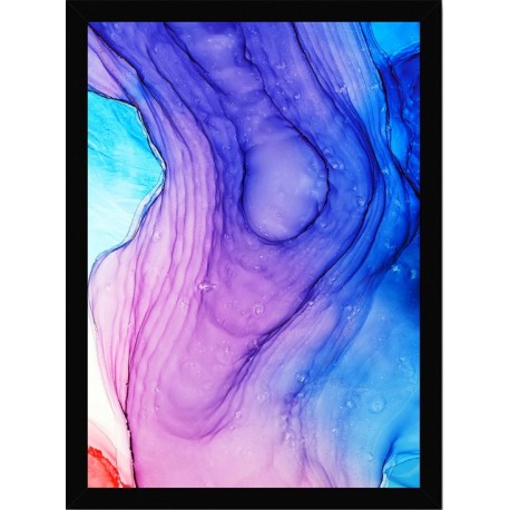 Quadro Poster Art Digital Alcohol Ink 3400