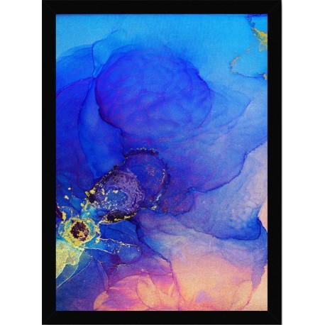 Quadro Poster Art Digital Alcohol Ink 3404
