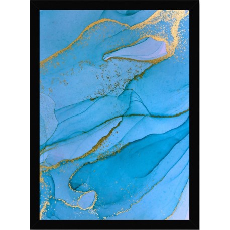 Quadro Poster Art Digital Alcohol Ink 3406