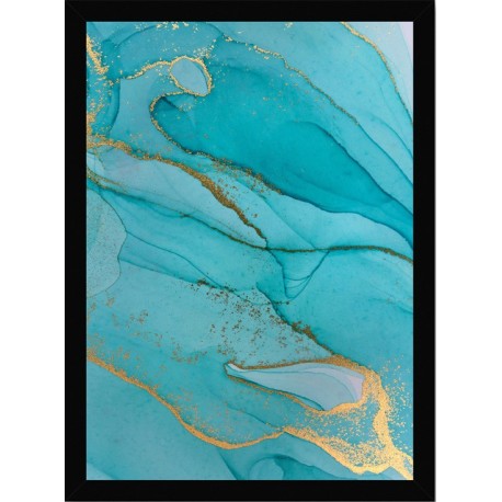 Quadro Poster Art Digital Alcohol Ink 3407