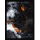 Quadro Poster Art Digital Alcohol Ink 3411