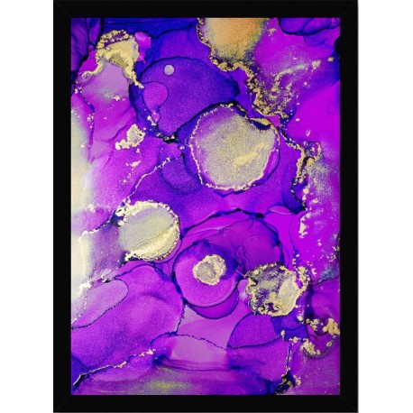 Quadro Poster Art Digital Alcohol Ink 3412