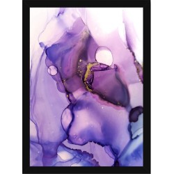 Quadro Poster Art Digital Alcohol Ink 3413