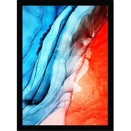 Quadro Poster Art Digital Alcohol Ink 3416
