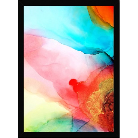 Quadro Poster Art Digital Alcohol Ink 3419