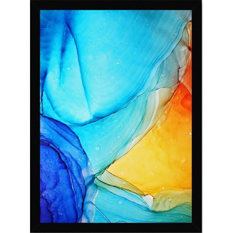 Quadro Poster Art Digital Alcohol Ink 3421
