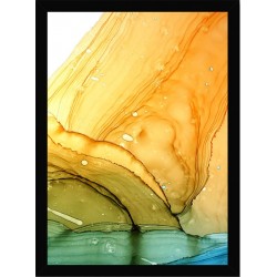 Quadro Poster Art Digital Alcohol Ink 3428