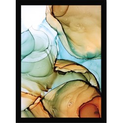 Quadro Poster Art Digital Alcohol Ink 3431