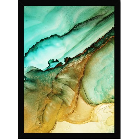 Quadro Poster Art Digital Alcohol Ink 3436
