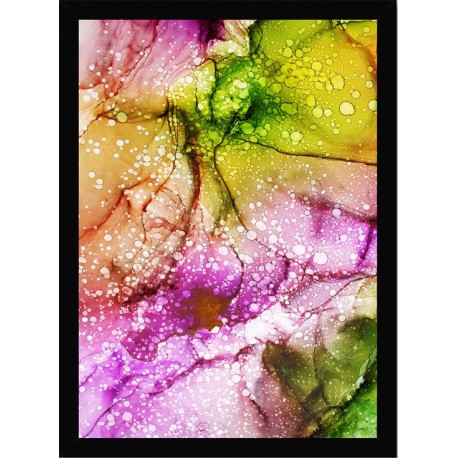 Quadro Poster Art Digital Alcohol Ink 3444