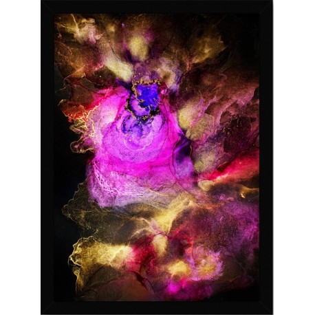 Quadro Poster Art Digital Alcohol Ink 3451