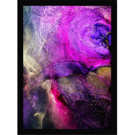 Quadro Poster Art Digital Alcohol Ink 3462