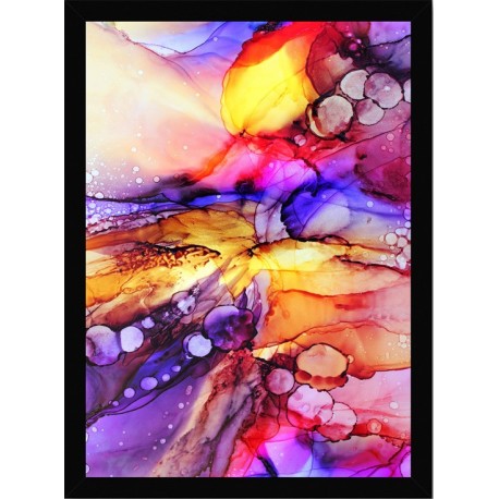 Quadro Poster Art Digital Alcohol Ink 3464