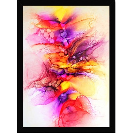 Quadro Poster Art Digital Alcohol Ink 3465