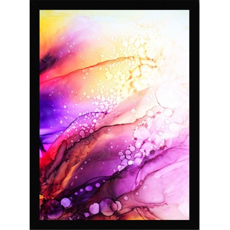 Quadro Poster Art Digital Alcohol Ink 3466