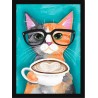 Quadro Poster Animais Gato 3486