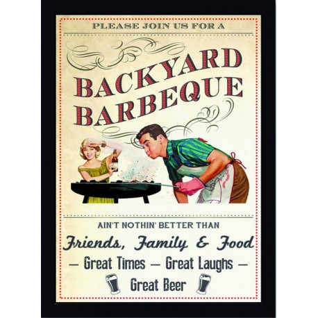 Quadro Poster Churrasco 3920