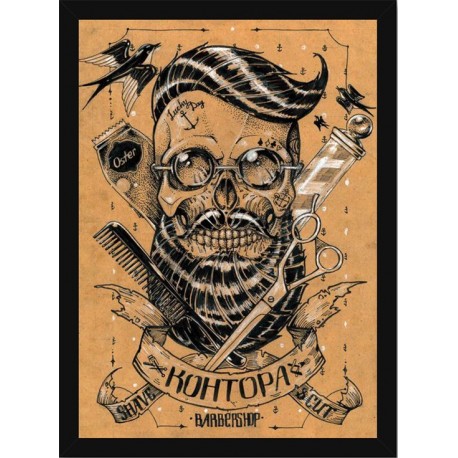 Quadro Poster Art Digital Negocios Barbearia 4019